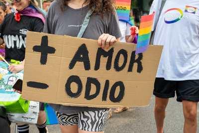 Una pancarta reivindicaiva