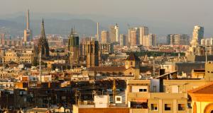 Panoràmica de la ciutat de Barcelona / Hora Punta