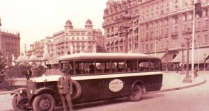 Autobús Laffly de la CGA que va circular com a bus turístic l'any 1929 / Arxiu TMB