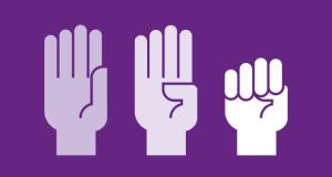 La senyal d'ajuda per avisar d'una situació de violència masclista