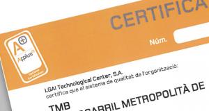 Creativitat certificació Metro / TMB