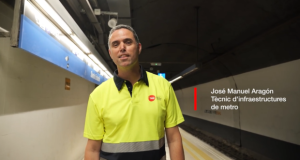 Captura del vídeo del procés de recrescut d'andana