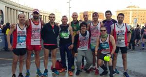 Membres del grup atlètic TMB participants marato BCN 2017 / TMB