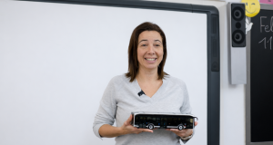 La Natàlia Bigas durant la jornada de l'11F