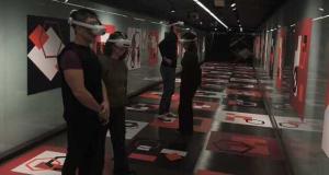 Visita a l'exposició immersiva / Foto: Laura Martínez (TMB)