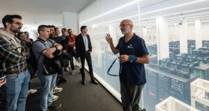 Un moment de la visita al BSC / Foto: Pep Herrero (TMB)