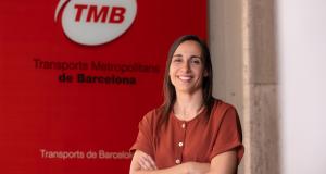 Montse Garcia a les oficines centrals de TMB / Foto: Miguel Ángel Cuartero (TMB)
