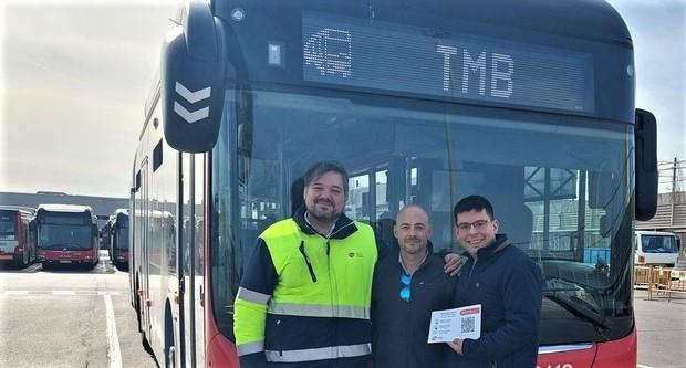 Vicente Gil, Ismael García i Manel Navarro, membres de l'equip guanyador del tercer repte d'intraprenedoria