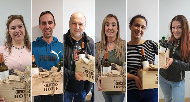 Alguns dels premiats i premiades pel seu esforç d'estalvi d'aigua