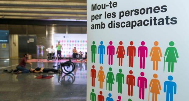 Imatge del cartell de Mou-te per les persones amb discapacitat / TMB