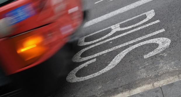 Una imatge del carril bus de Diagonal / Pep Herrero