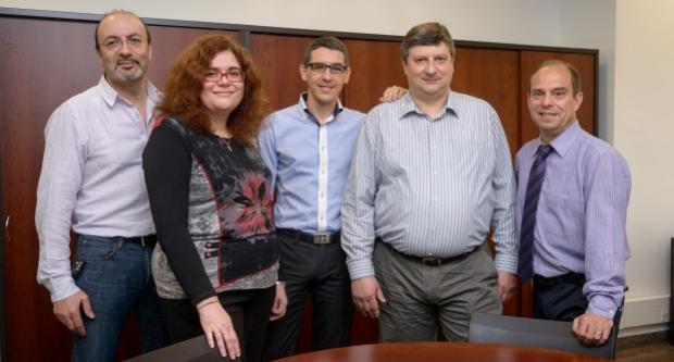 Pedro Jose Jimenez, Isaura Sanchez, Antonio Varela, José Antonio Portillo i Juan Carlos Callau / Arxiu TMB