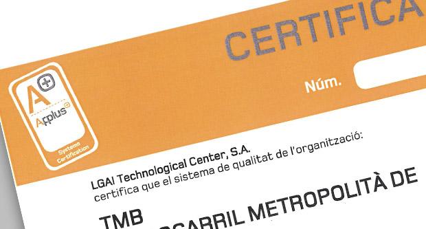 Creativitat certificació Metro / TMB