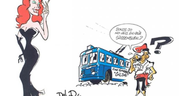 Caricatura amb les dues populars "gildes" / Pere del Río