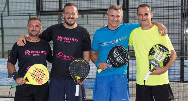 Els guanyadors de la primera edició del torneig de pàdel TMB / M.A. Cuartero