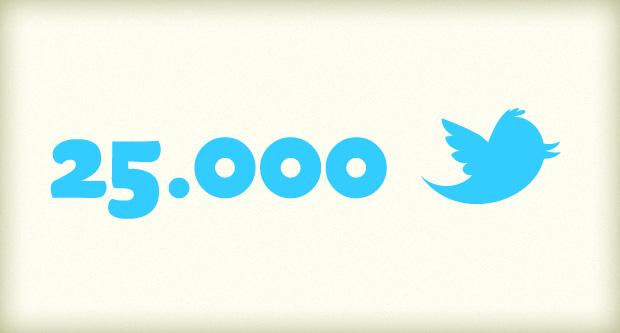 Bàner en què s’indica la xifra dels 25.000 seguidors assolits a Twitter / TMB Bàner en què s’indica la xifra dels 25.000 seguidors assolits a Twitter / TMB