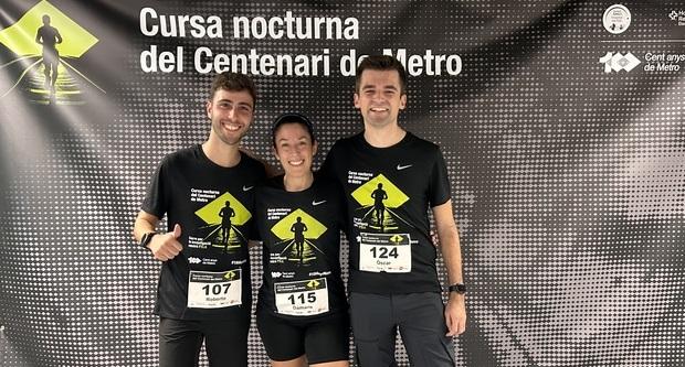Roberto, Dámaris i Òscar, tres dels participants de la Cursa