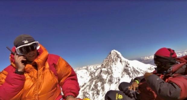 Jesús al cim del Broad Peak el 2014 / Jesús Morales