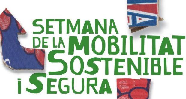 Imatge parcial del cartell de la Setmana de la Mobilitat Sostenible i Segura