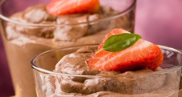 Mousse de xocolata saludable