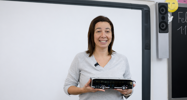 La Natàlia Bigas durant la jornada de l'11F