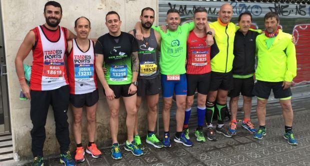 Part de l'equip atlètic que va participar a la mitja marató / TMB