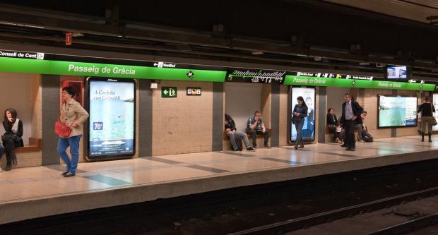 Estació de Passeig de Gràcia de la línia 3, escenari del projecte SEAM4US / Pep Herrero