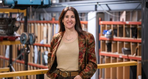 Elena Márquez, al magatzem central / Fotografia: Pep Herrero (TMB)