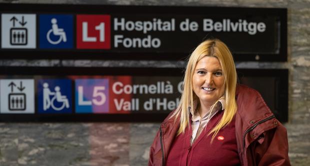 Lourdes Onrubia, AAC i voluntària a TMB / Foto: Miguel Ángel Cuartero (TMB)