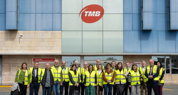 Foto de família dels participants a la jornada / Foto: TMB (Miguel Ángel Cuartero)