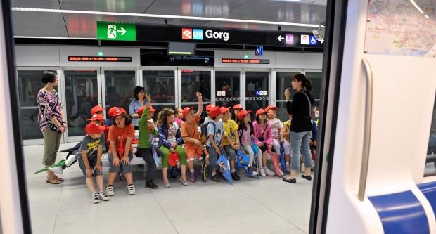 Els nens, protagonistes de les visites al metro de Barcelona / Miguel Ángel Cuartero