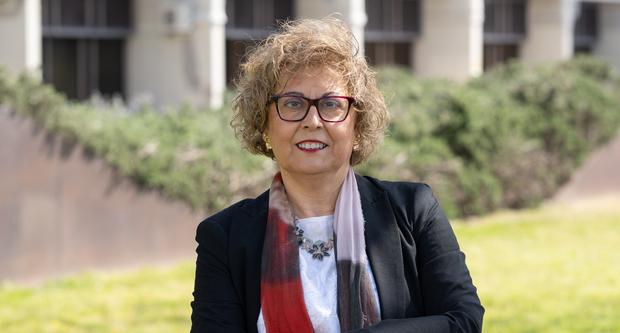 Concha Pardo a les oficines centrals de TMB / Foto: Miguel Ángel Cuartero (TMB)