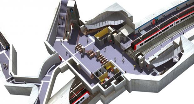 Simulació de l'estació Virrei Amat remodelada /