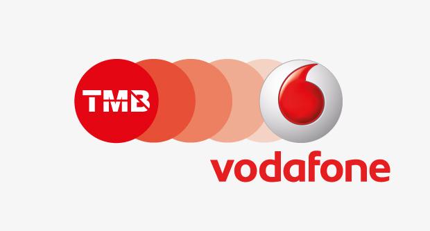 Imatge amb els logotips de TMB i Vodafone / TMB