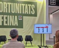 Un moment de la xerrada d'Antoni Damians