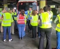Un dels moments de la visita