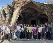 Els TMBInnovers durant la visita a la Colònia Güell