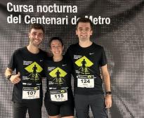Roberto, Dámaris i Òscar, tres dels participants de la Cursa