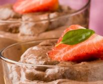 Mousse de xocolata saludable