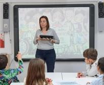 La Natàlia Bigas durant la jornada de l'11F