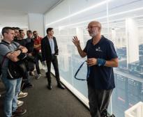 Un moment de la visita al BSC / Foto: Pep Herrero (TMB) Un moment de la visita al BSC / Foto: Pep Herrero (TMB)