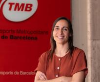 Montse Garcia a les oficines centrals de TMB / Foto: Miguel Ángel Cuartero (TMB)