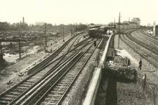 Pla general de l'antiga estació de la Bordeta i dels tallers de Santa Eulàlia al fons (1926-1930) /Arxiu TMB