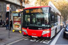 El carril bus del tram central de la Diagonal actualment / Pep Herrero
