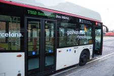 El cotxe 1365 al terminal de Zona Franca / Hora Punta