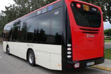 Vista posterior de l'autobús i2e fabricat per Irizar a Guipúscoa / Hora Punta Vista posterior de l'autobús i2e fabricat per Irizar a Guipúscoa / Hora Punta