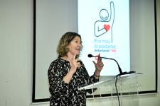 Mónica Peinado, presentant l'acte del Dia Internacional del Voluntariat / Foto: Miguel Ángel Cuartero