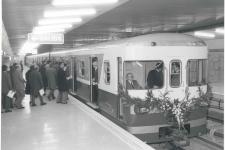 Imatge de la inauguració del tram Zona Universitària - Sants Estació / Arxiu TMB