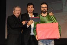 Joan Pera i Kike Maíllo amb el director de La Fugida / Pep Herrero Joan Pera i Kike Maíllo amb el director de La Fugida / Pep Herrero
