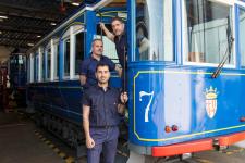 L'equip al Tramvia Blau / M.A. Cuartero